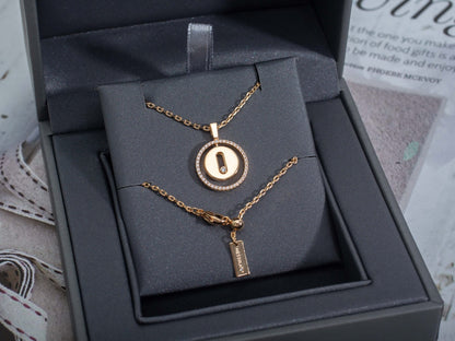 [⭐Hinora Jewelry]Demo MOVE PM NECKLACE PINK GOLD DIAMOND