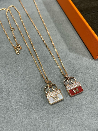 [⭐Hinora Jewelry]H CIRCE MOISSANITE PENDANT NECKLACE GOLD