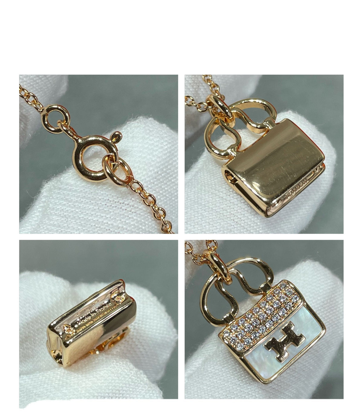 [⭐Hinora Jewelry]H CIRCE MOISSANITE PENDANT NECKLACE GOLD