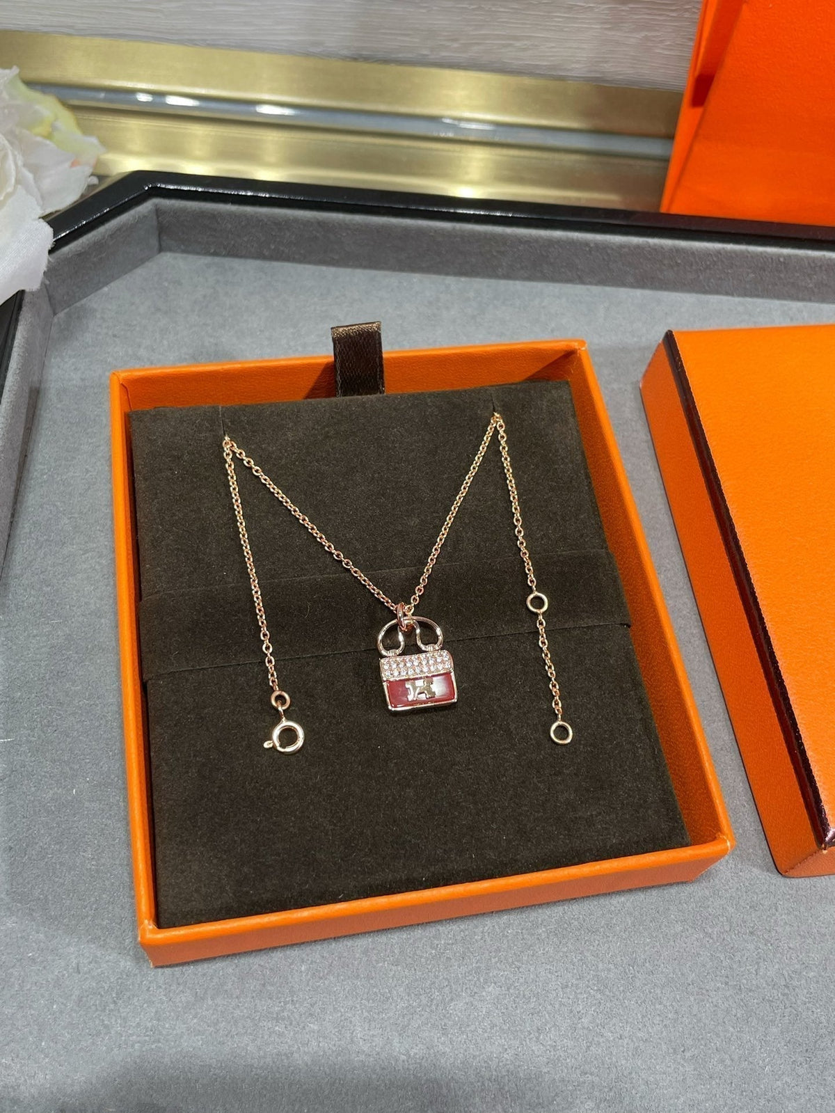[⭐Hinora Jewelry]H CIRCE MOISSANITE PENDANT NECKLACE GOLD