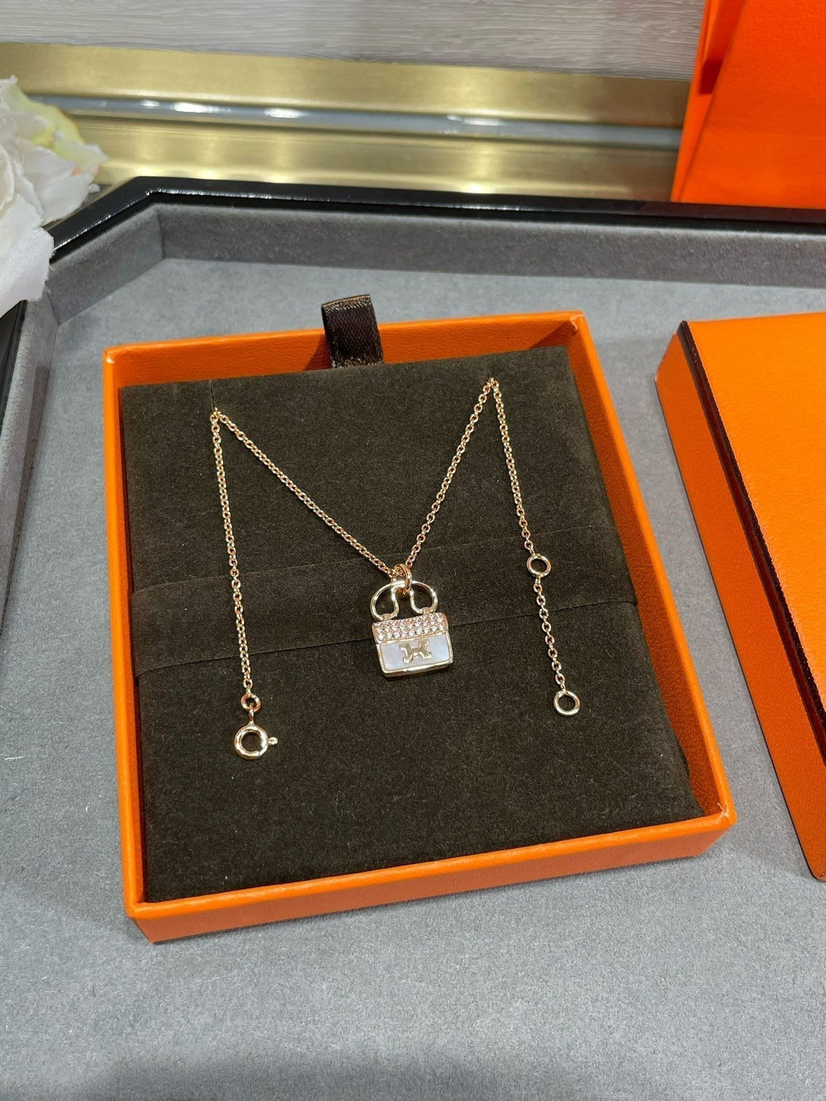 [⭐Hinora Jewelry]H CIRCE MOISSANITE PENDANT NECKLACE GOLD