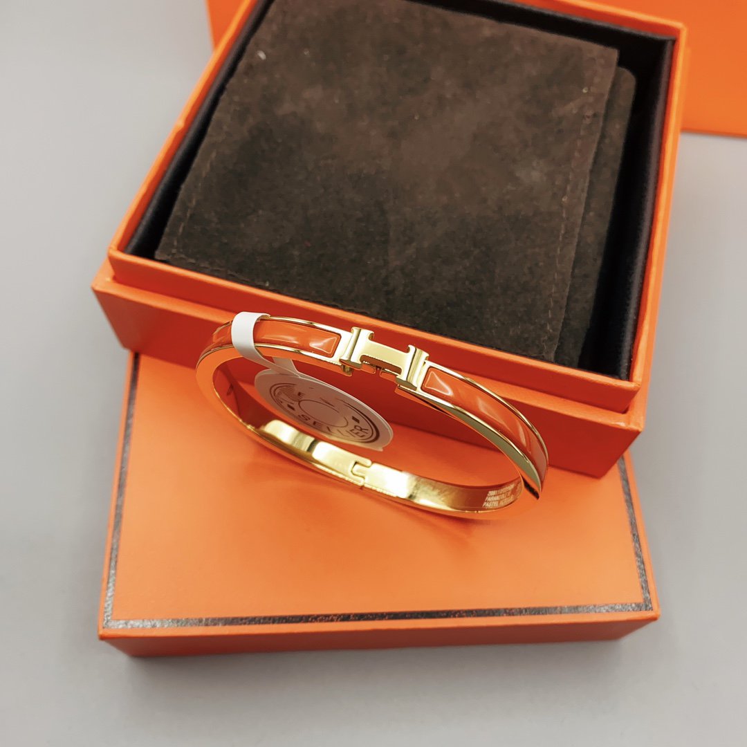 [⭐Hinora Jewelry]CLASSIC HM CLIC RED 8MM ENAMEL BRACELET
