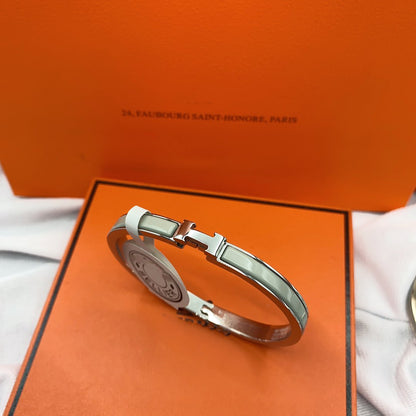 [⭐Hinora Jewelry]CLASSIC HM CLIC GREEN 8MM ENAMEL BRACELET