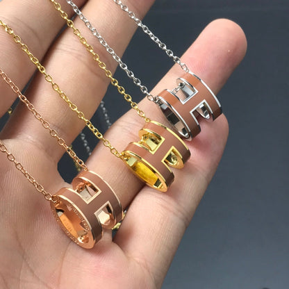 [⭐Hinora Jewelry]H NECKLACE BROWN
