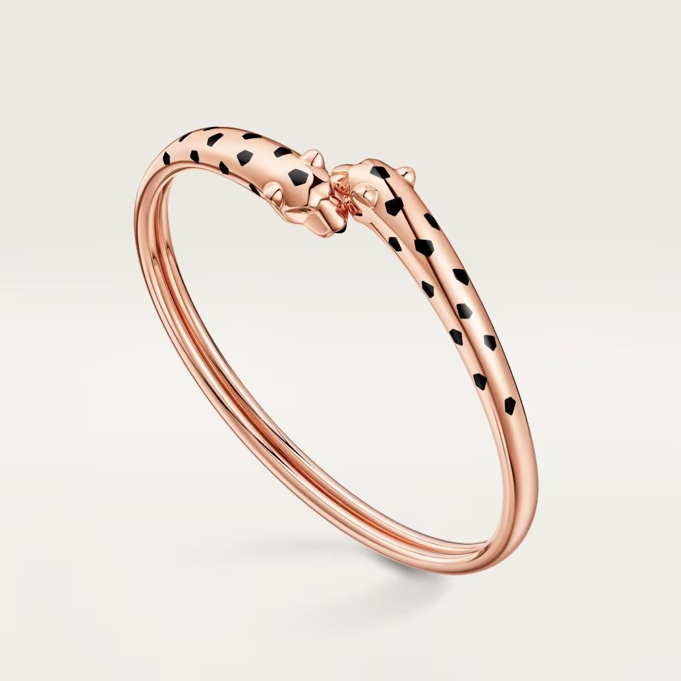 [⭐Hinora Jewelry]PANTHERE DOUBLE HEADED OPEN BRACELET