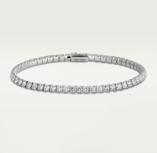 [⭐Hinora Jewelry]  CLASSIC BASEBALL BRACELAT, 52 DIAMOND