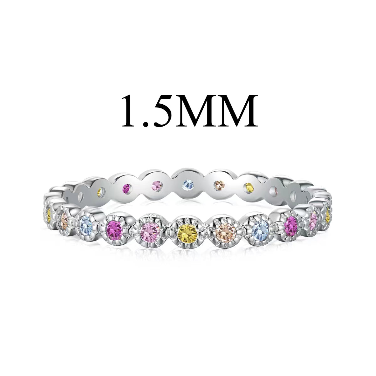 [Hinora Jewelry]Radiant Sparkling Round Cut Daily Ring