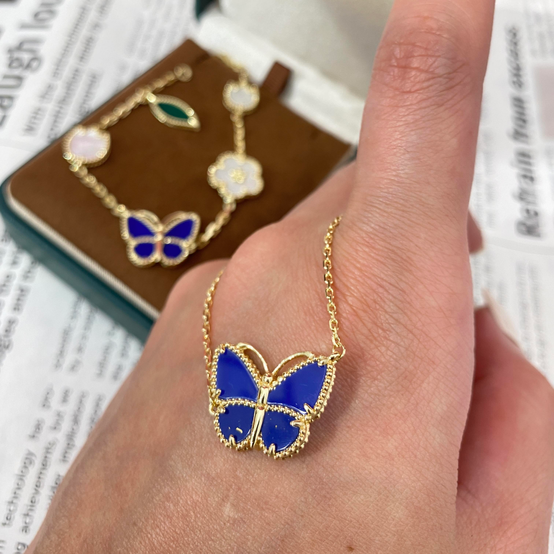 [⭐Hinora Jewelry]  2026 NEW LUCKY BUTTERFLY 1 MOTIFS NECKLACE