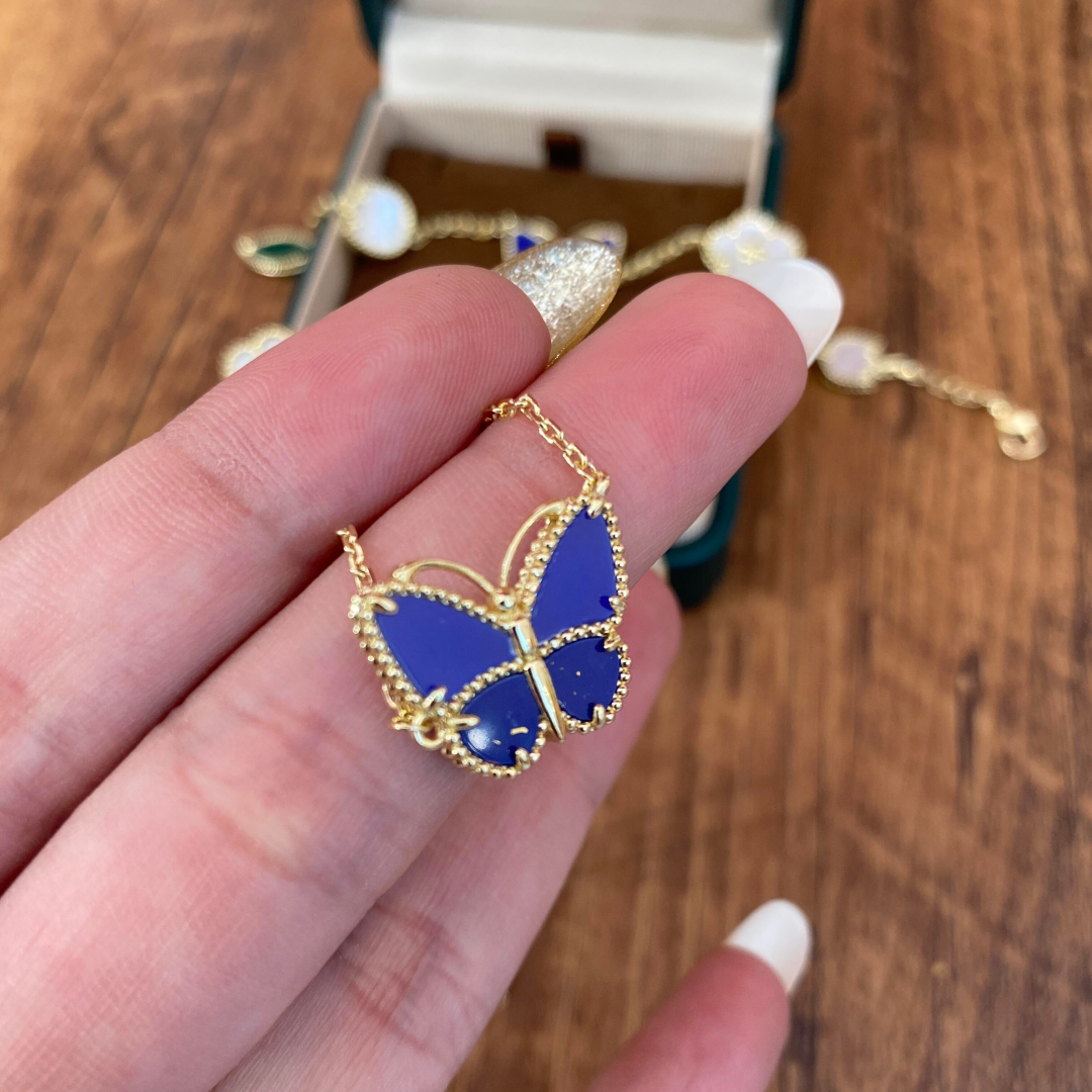 [⭐Hinora Jewelry]  2026 NEW LUCKY BUTTERFLY 1 MOTIFS NECKLACE