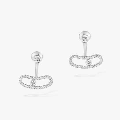 [⭐Hinora Jewelry]MOVE UNO SILVER DIAMOND EARRINGS