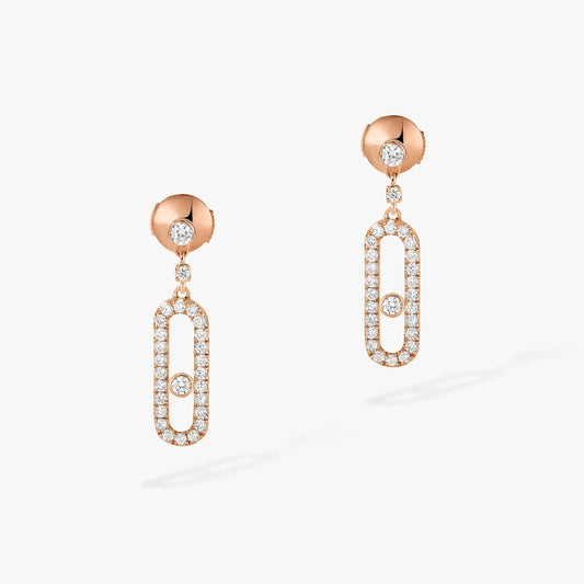 [⭐Hinora Jewelry]DORMEUSES MOVE UNO DIAMOND EARRINGS