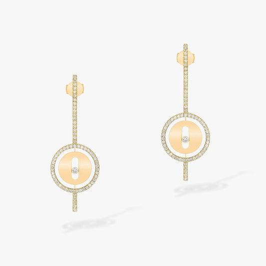 [⭐Hinora Jewelry]Demo MOVE ARROW PINK GOLD DIAMOND EARRINGS