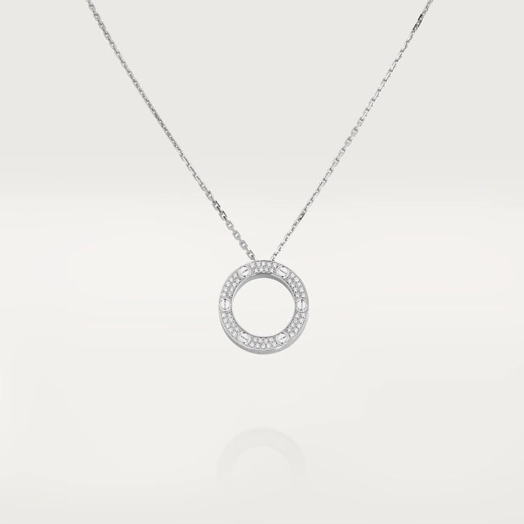 [⭐Hinora Jewelry]LOVE NECKLACE ADJUSTABLE SILVER