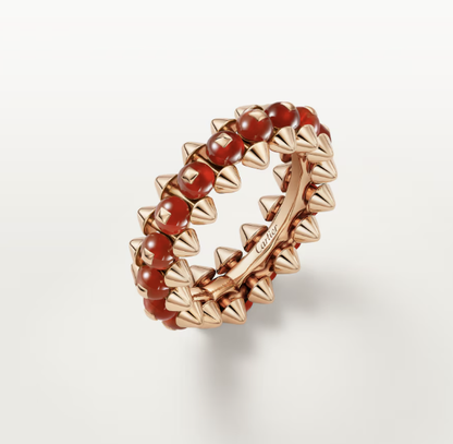 [⭐Hinora Jewelry]CLASH ELEGANT ROSE GOLD RING FEATURING NATURAL AGATE