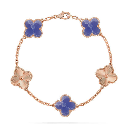 [⭐Hinora Jewelry]CLOVER 5 MOTIF BLUE VEINS BRACELET COLLECTION