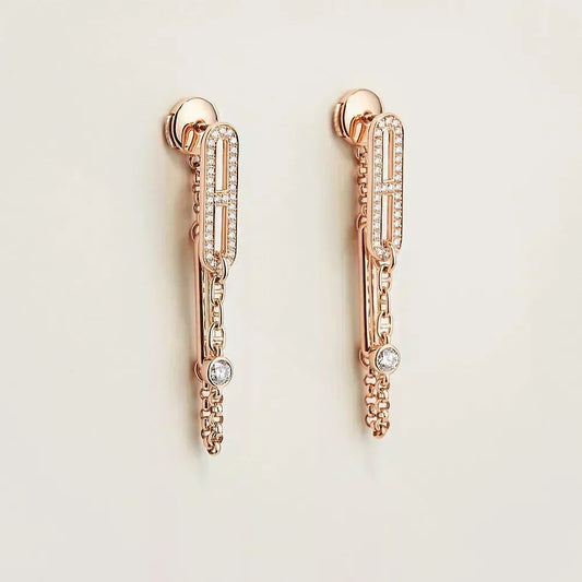 [⭐Hinora Jewelry]CHAINE CHAOS DIAMOND DROP EARRINGS