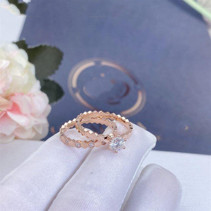 [⭐Hinora Jewelry]BEE LOVE RING PINK GOLD 1 DIAMOND