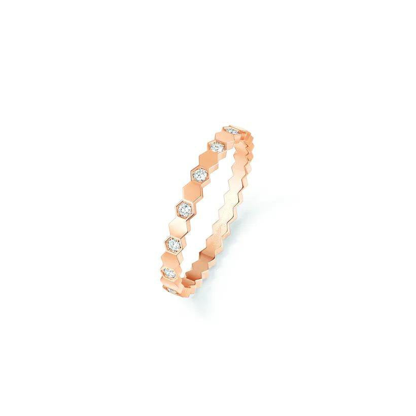 [⭐Hinora Jewelry]BEE LOVE RING PINK GOLD DIAMOND