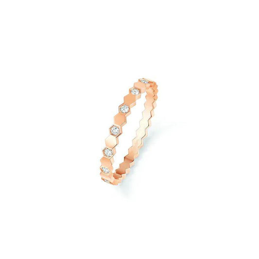 [⭐Hinora Jewelry]BEE LOVE RING PINK GOLD DIAMOND
