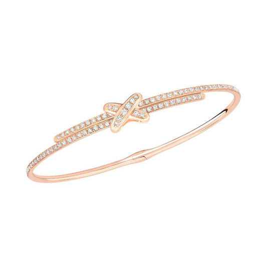 [⭐Hinora Jewelry]JEUX DE BRACELET DIAMONDS PINK GOLD