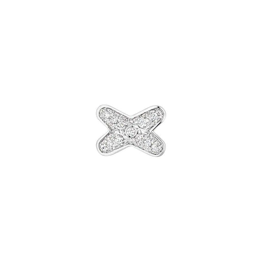 [⭐Hinora Jewelry]JEUX DE SILVER DIAMOND EARRINGS