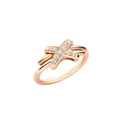 [⭐Hinora Jewelry]JEUX DE PINK GOLD DIAMOND RING