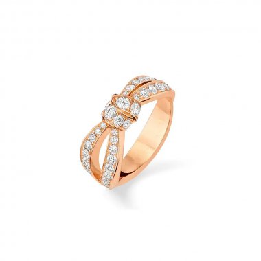 [⭐Hinora Jewelry]LIENS PINK GOLD DIAMOND RING