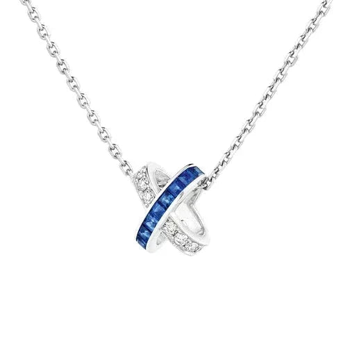 [⭐Hinora Jewelry]LIENS DIAMOND SILVER NECKLACE