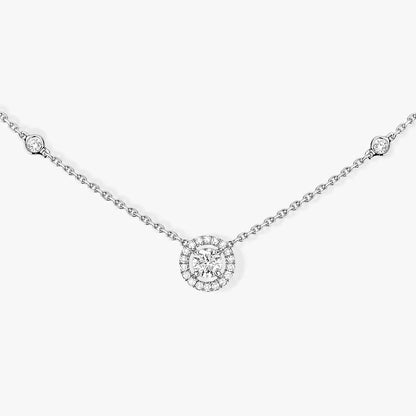 [⭐Hinora Jewelry]Diamond Necklace 0,20ct Brilliant Shape Joy