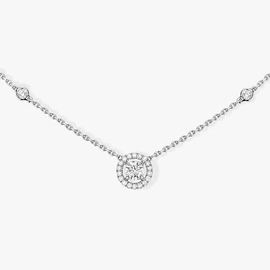 [⭐Hinora Jewelry]Diamond Necklace 0,20ct Brilliant Shape Joy