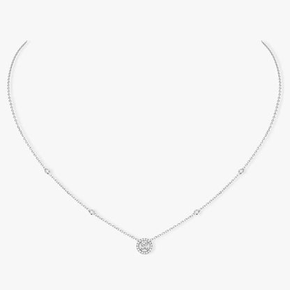 [⭐Hinora Jewelry]Diamond Necklace 0,20ct Brilliant Shape Joy