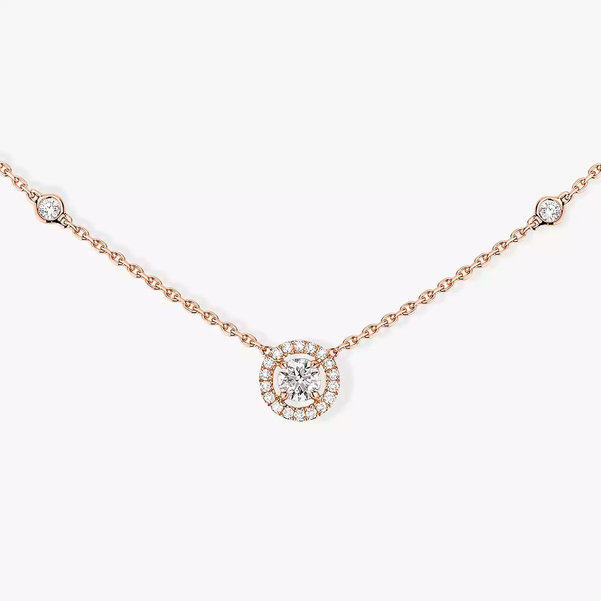 [⭐Hinora Jewelry]Diamond Necklace 0,20ct Brilliant Shape Joy