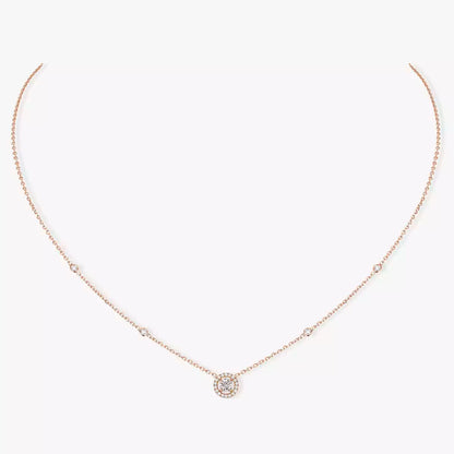 [⭐Hinora Jewelry]Diamond Necklace 0,20ct Brilliant Shape Joy