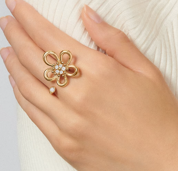 [⭐Hinora Jewelry]Flowerlace Between the Finger