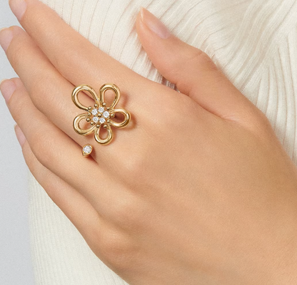 [⭐Hinora Jewelry]Flowerlace Between the Finger