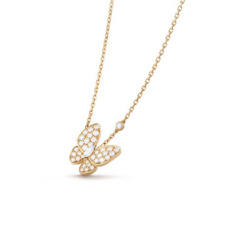 [⭐Hinora Jewelry]BUTTERFLY DIAMOND NECKLACE