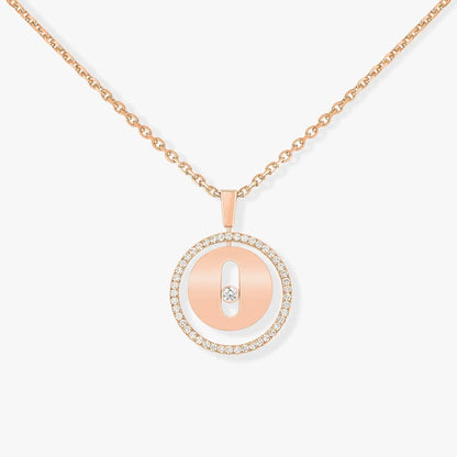 [⭐Hinora Jewelry]Demo MOVE PM NECKLACE PINK GOLD DIAMOND