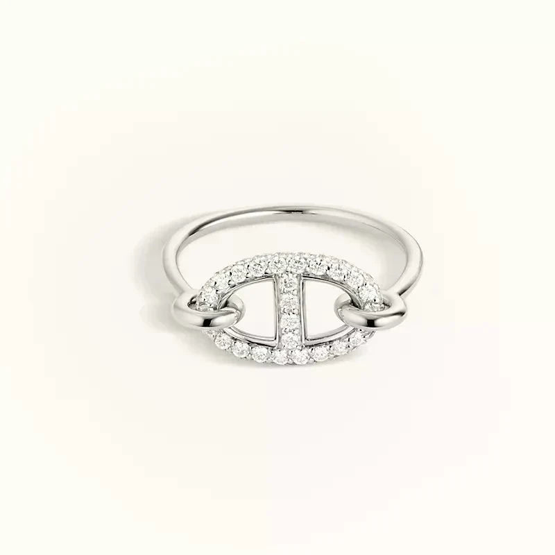 [⭐Hinora Jewelry]RONDE SMALL SILVER DIAMOND RING