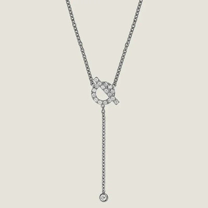 [⭐Hinora Jewelry]FINESSE SILVER DIAMOND NECKLACE