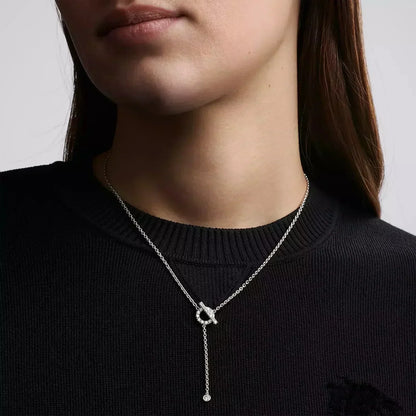 [⭐Hinora Jewelry]FINESSE SILVER DIAMOND NECKLACE