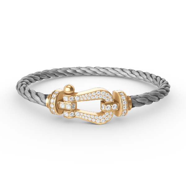 [⭐Hinora Jewelry]FORCE LARGE HORSESHOE FULL DIAMOND BRACELET GOLD