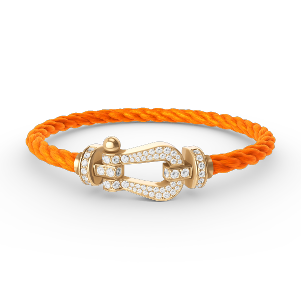 [⭐Hinora Jewelry]FORCE LARGE HORSESHOE FULL DIAMOND BRACELET GOLD