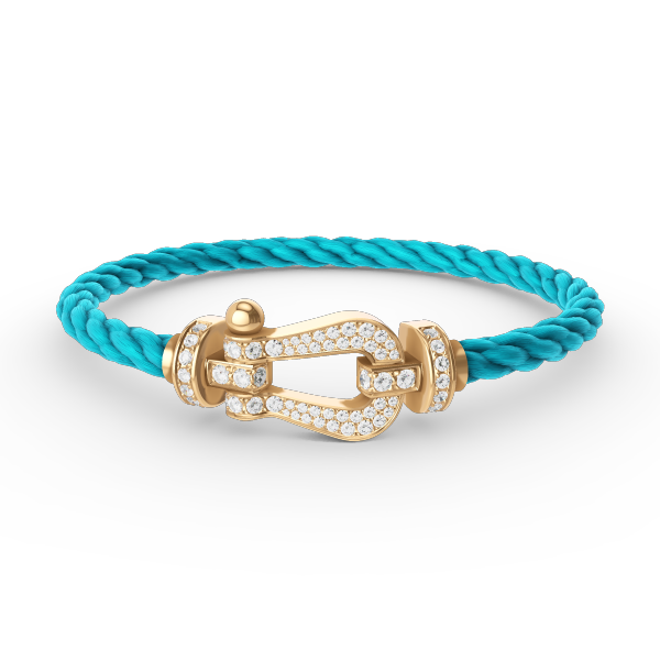 [⭐Hinora Jewelry]FORCE LARGE HORSESHOE FULL DIAMOND BRACELET GOLD