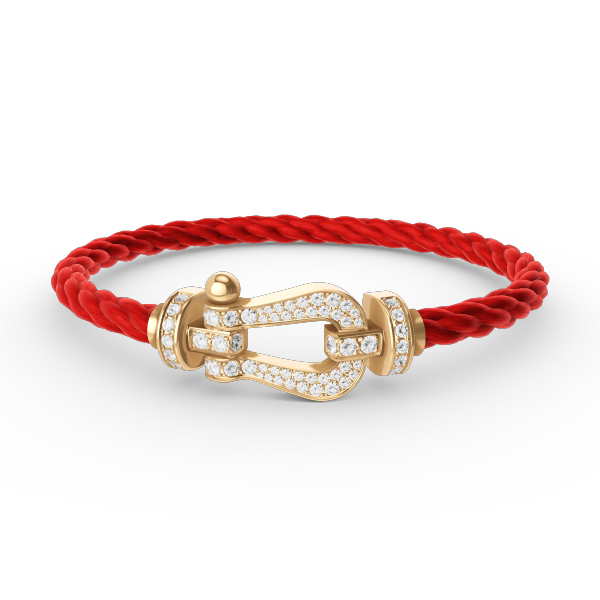 [⭐Hinora Jewelry]FORCE LARGE HORSESHOE FULL DIAMOND BRACELET GOLD