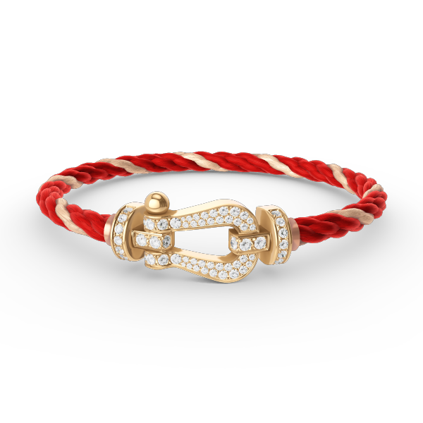 [⭐Hinora Jewelry]FORCE LARGE HORSESHOE FULL DIAMOND BRACELET GOLD