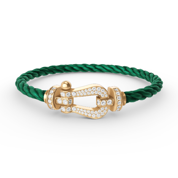 [⭐Hinora Jewelry]FORCE LARGE HORSESHOE FULL DIAMOND BRACELET GOLD