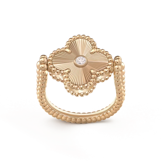 [⭐Hinora Jewelry]CLOVER RIVERSIBLE ROSE GOLD RING