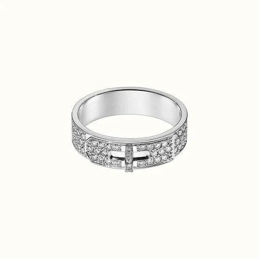 [⭐Hinora Jewelry]KELLY SILVER DIAMOND RING