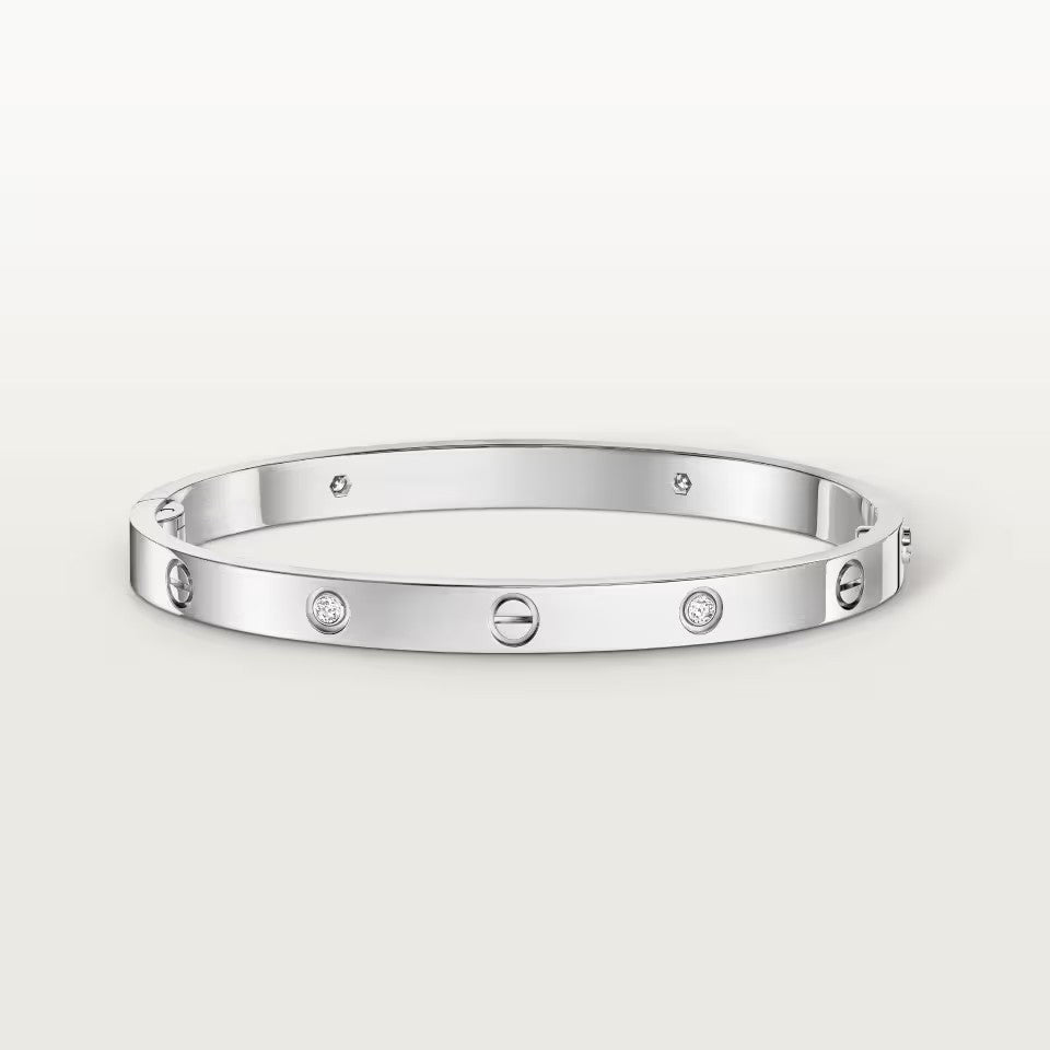 [⭐Hinora Jewelry]LOVE BRACELET 4.8MM 4 DIAMONDS