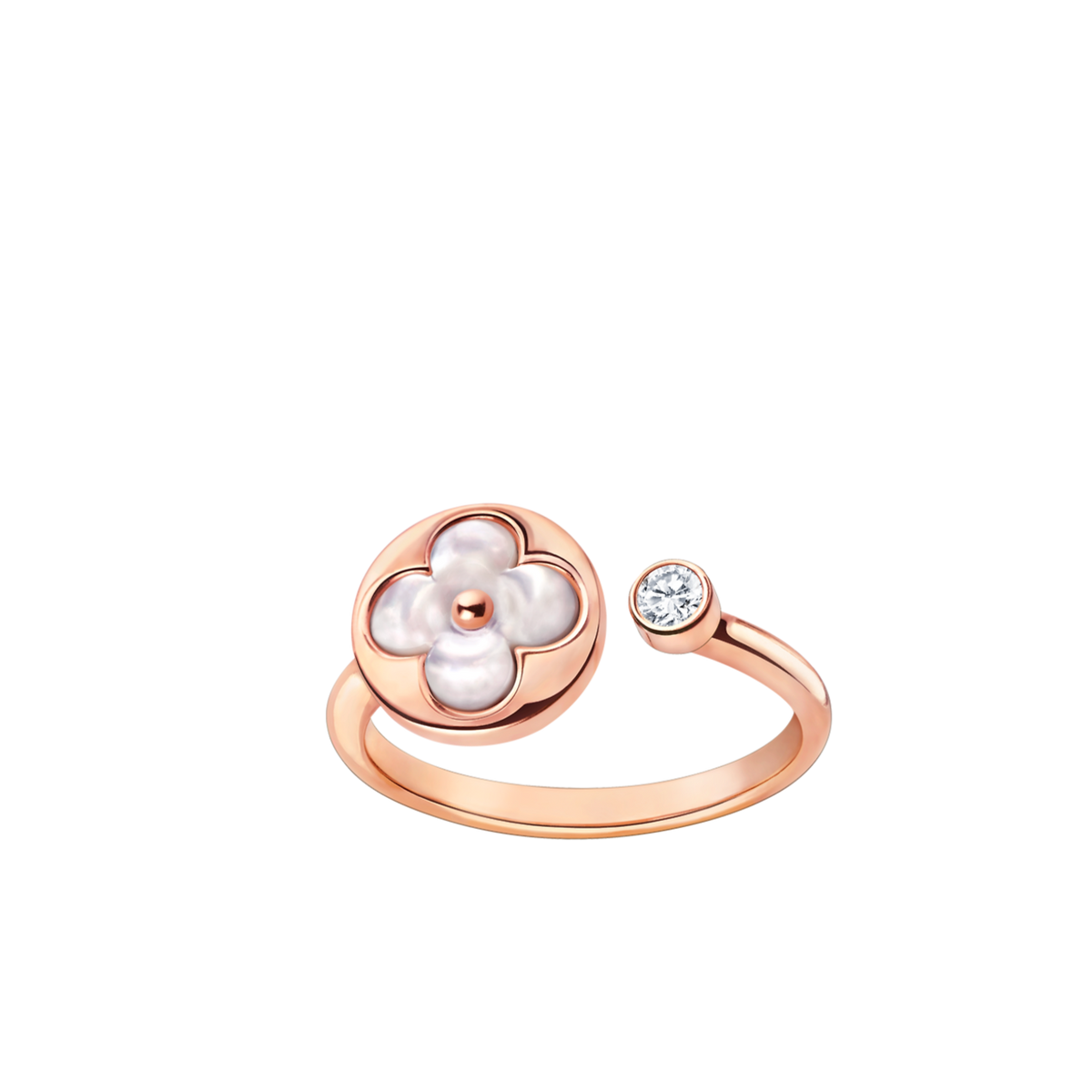 [⭐Hinora Jewelry]SUN 1 DIAMOND PINK MOP RING